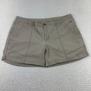 Mountain Hardwear Shorts Womens 12 Khaki Outdoor Hiking Casual‎ Stretch 5"